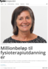 Millionbeløp til fysioterapiutdanninger