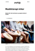 Musikkterapi virker