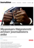Myanmars Høyesterett avviser journalisters anke