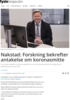 Nakstad: Forskning bekrefter antakelse om koronasmitte