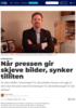 Når pressen gir skjeve bilder, synker tilliten