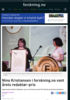 Nina Kristiansen i forskning.no vant årets redaktør-pris