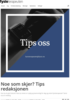 Noe som skjer? Tips redaksjonen