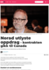 Norad utlyste oppdrag - kontrakten gikk til Canada