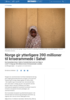 Norge gir ytterligere 390 millioner til kriserammede i Sahel