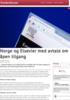 Norge og Elsevier med avtale om åpen tilgang