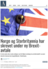 Norge og Storbritannia har skrevet under ny Brexit-avtale