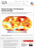 Norge til topps i forskning på klimaendringer