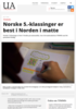 Norske 5.-klassinger er best i Norden i matte