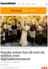 Norske aviser har nå over én million rene digitalabonnement
