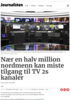 Nær en halv million nordmenn kan miste tilgang til TV 2s kanaler
