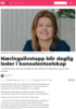 Næringslivstopp blir daglig leder i konsulentselskap