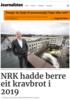 NRK hadde berre eit kravbrot i 2019