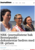 NRK-journalistene bak Brennpunkt-dokumentar hedres med IR-prisen