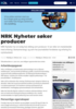 NRK Nyheter søker producer