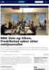 NRK Oslo og Viken, Fredrikstad søker etter nettjournalist
