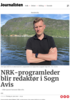 NRK-programleder blir redaktør i Sogn Avis