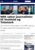 NRK søker journalister til Vestfold og Telemark
