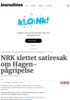 NRK slettet satiresak om Hagen-pågripelse