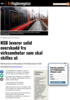 NSB leverer solid overskudd fra virksomheter som skal skilles ut