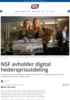 NSF avholder digital hedersprisutdeling