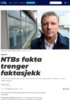 NTBs fakta trenger faktasjekk