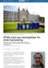NTNU med nye retningslinjer for etisk lisensiering