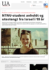 NTNU-student anholdt og utestengt fra Israel i 10 år