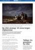 Ny USA-strategi: Vil vinne krigen Afghanistan