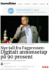 Nye tall fra Fagpressen: Digitalt annonsetap på 90 prosent