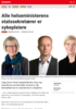 Nyheter Alle helseministerens statssekretærer er sykepleiere