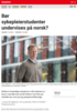 Nyheter Bør sykepleierstudenter undervises på norsk?