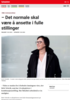 Nyheter - Det normale skal være å ansette i fulle stillinger