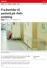 Nyheter Fra korridor til pasient på «feil» avdeling
