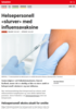 Nyheter Helsepersonell slurver med influensavaksine