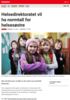 Nyheter Helsedirektoratet vil ha normtall for helsesøstre
