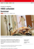 Nyheter HMS-arbeidet bommer