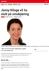 Nyheter Jenny Klinge vil ha slutt på omskjæring