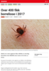 Nyheter Over 400 fikk borreliose i 2017