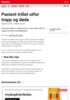 Nyheter Pasient trillet utfor trapp og døde