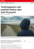 Nyheter Tenåringsjenter med psykiske lidelser øker med 40 prosent