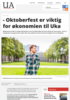 - Oktoberfest er viktig for økonomien til Uka