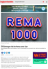 Omsetningen falt for Rema 1000 i fjor