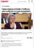 Opposisjonen holder Solberg ansvarlig for trygdeskandalen