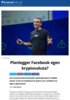 Planlegger Facebook egen kryptovaluta?