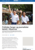 Politiske fanger og journalister løslatt i Myanmar