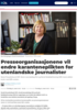 Presseorganisasjonene vil endre karanteneplikten for utenlandske journalister