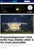 Pressetalsperson i Det hvite hus slutter etter å ha truet journalist