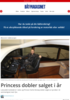 Princess dobler salget i år