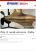 Pris til norsk elmotor i Italia